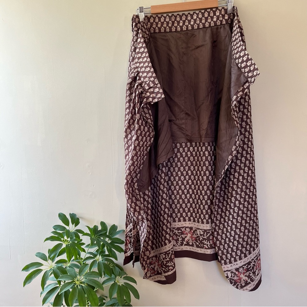 vintage brown maxi skirt - Picture 9 of 10